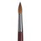 Da Vinci Kolinsky Red Oil Sable Brush - Round, Long Handle, Size 30